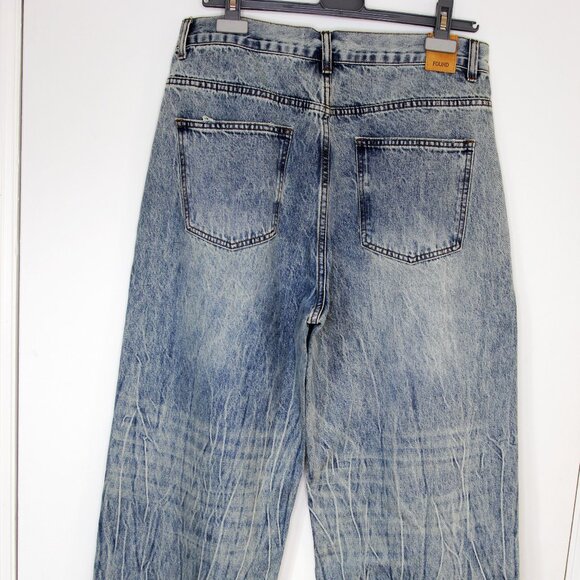 BNWT SS25 FOUND DISTRESSED FADED JEANS 32 - Picture 3 of 11